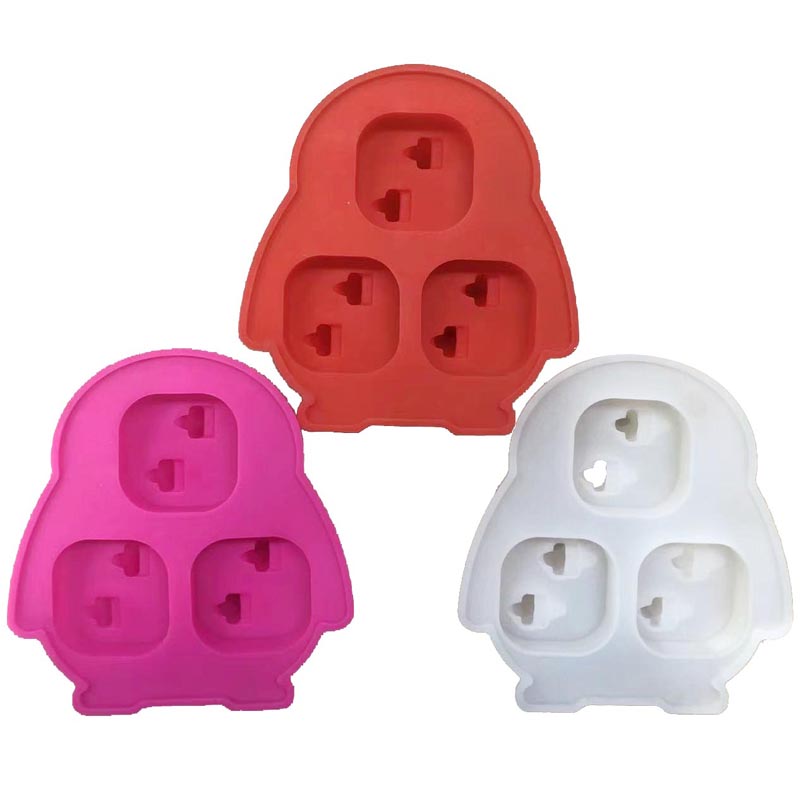 Silikon 3d Penguin Eiswürfelschale, Eiswürfelform Whisky -Eisform Spaß Formen, Silikonspaßformen mit Trichter für Cocktails, Bourbon, Brandy, Whisky Geschenk für Männer