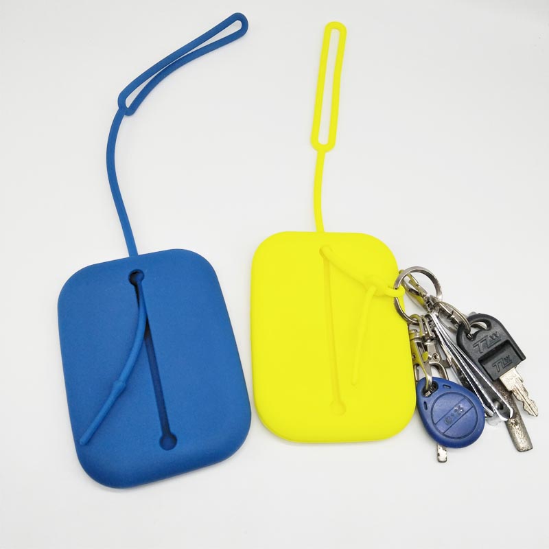 Silikonmünze Geldbörse Süßes Münzgrundstück Kopfhörerbeutel Make -up und Haarzubehör Tasche Spaß Spielzeug Silikonschlüsselmünze Geschenk Kinder Geschenktüte mit Lanyard