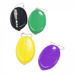 Silikon Ovaler Münzbrenner -Münzbeutel, Männer \'s/women\' s Bag mit Kette, Silikonbeutel mit Lebensmittelqualität, umweltfreundlich und wasserdicht